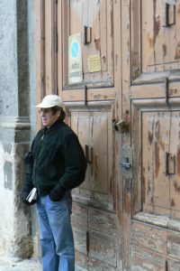 Italy - Sicily, Palermo Standing by doorway