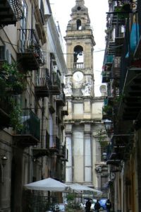 Neighborhood street in central Palermo