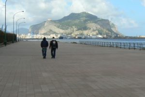 Promenade along the sea