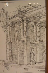 Sketch of Temple of Zeus at