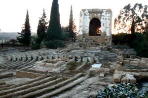 Ancient temple and theatre at the