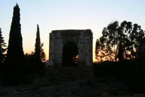 Ancient temple at the Archeology Museum