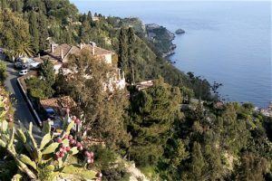 Mansion on the hill in Taormina