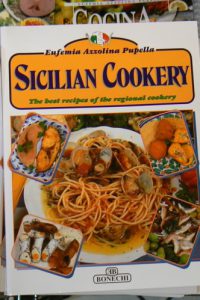 Taormina cafe Sicilian Cookery book