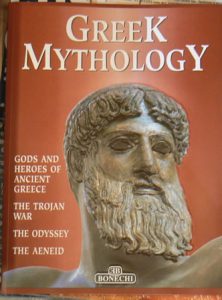 Taormina cafe Greek Mythology book