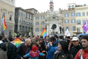 Pro-gay rights rally demanding