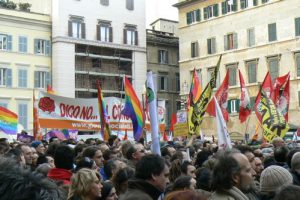 Pro-gay rights rally demanding