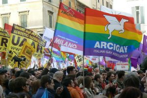 Pro-gay rights rally demanding