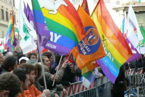 Pro-gay rights rally demanding