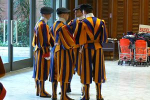 Papal audience - Swiss guards