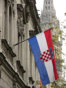 Zagreb - Croatian national flag