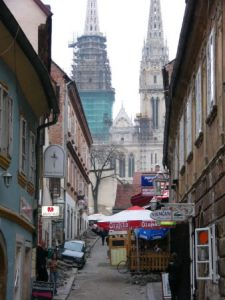 Zagreb - streets in repair