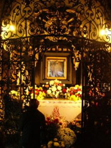 Zagreb - small shrine of the Virgin Mary