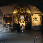 Zagreb - shrine of the Virgin Mary with burial niches