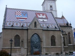 Zagreb - The Church of St Mark is easily recognizable