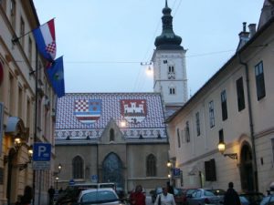 Zagreb - The Church of St Mark is easily recognizable