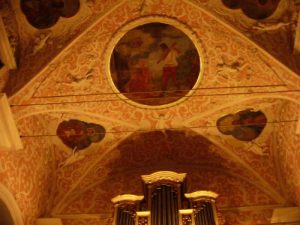 Zagreb - Interior of Church of St Mark contains some