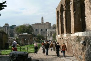 Rome - looking toward the Forum