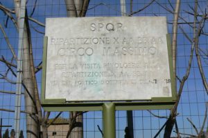 Italy - Rome: Coloseum and Forum SPQR plaque