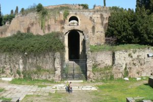 The crumbling mausoleum of Augustine