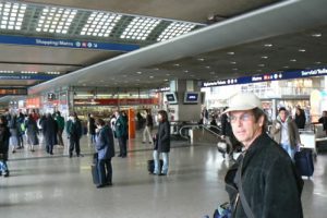 The bustling modern Termini train station