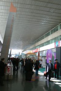 The bustling modern Termini train station