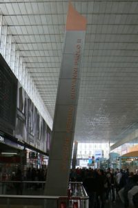 The bustling modern Termini train station