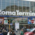 The bustling modern Termini train station