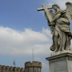 The beautiful Sant'Angelo Bridge with its decorative statuary.