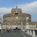 Sant'Angelo Bridge looking toward Sant'Angelo Castle.