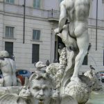 Brilliant sculptures (these by Bernini?) and