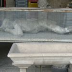 Italy - Pompeii ruins Human figure of a victim.