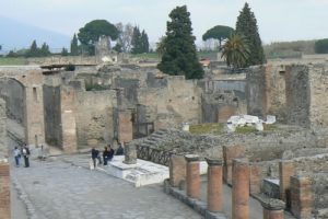 Italy - Ruins of Pompeii The ancient city of Pompeii was