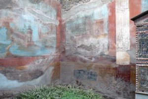 Italy - Pompeii ruins Wall fresco