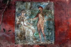 Italy - Pompeii ruins Wall fresco See report: http://www.archaeology.org/issues/124-1403/features/1813-pompeii-saving-the-villa-of-the-mysteries