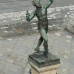 Italy - Ruins of Pompeii Statue of the 'Dancing Faun of