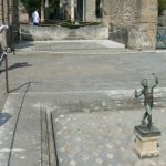 Italy - Ruins of Pompeii Statue of the 'Dancing Faun of