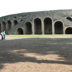 Italy - Ruins of Pompeii Colosseum.