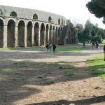 Italy - Ruins of Pompeii Colosseum.