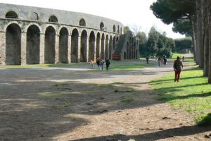 Italy - Ruins of Pompeii Colosseum.