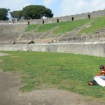 Italy - Ruins of Pompeii Colosseum.