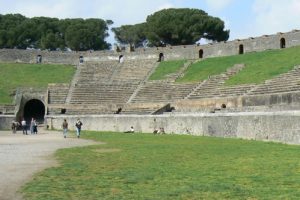 Italy - Ruins of Pompeii Colosseum.