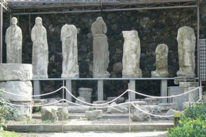 Italy - Ruins of Pompeii Villas were decorated with ancient Roman