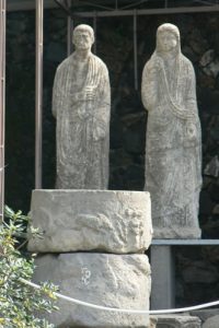 Italy - Ruins of Pompeii Villas were decorated with ancient Roman