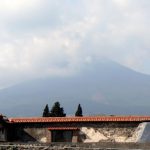 Italy - View of Mt.Vesuvius from Pompeii