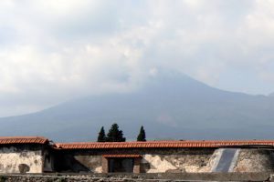 Italy - View of Mt.Vesuvius from Pompeii