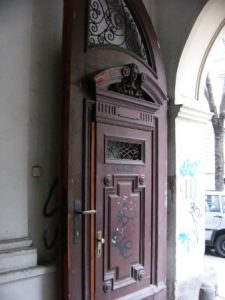 Zagreb - beautiful door within a door