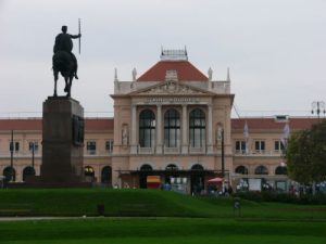 Zagreb - statue of the first Croatian king Tomislav in