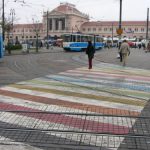 Zagreb - central train station and tram stop