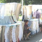 Varna--Embroidery Makers Outside Cathedral